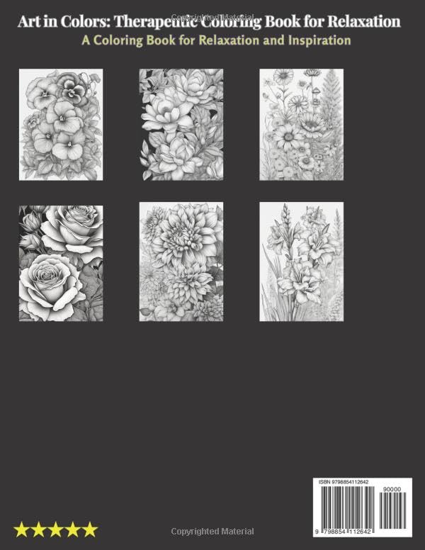 Art in Colors: Therapeutic Coloring Book for Relaxation: A Coloring Book for Relaxation and Inspiration image 3