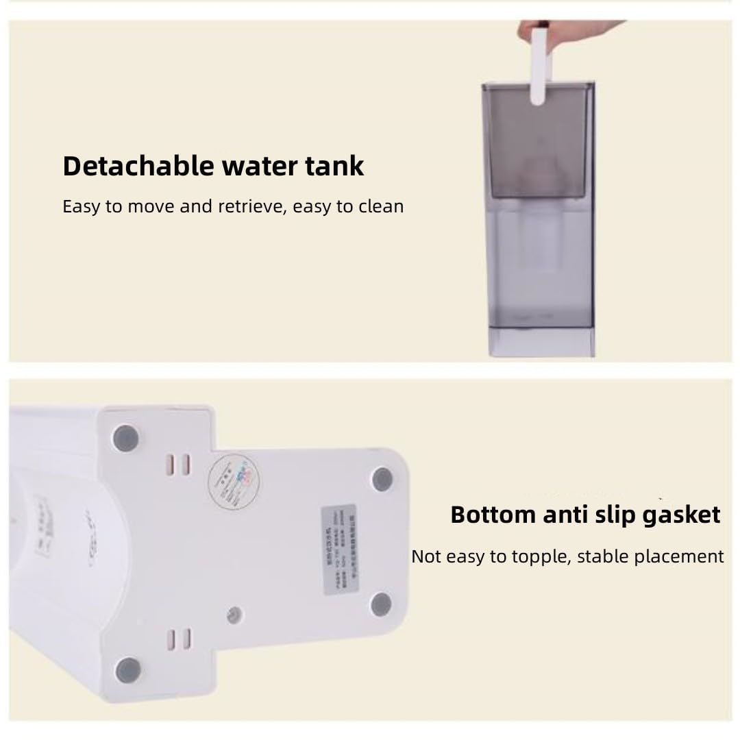 Dispenser di Acqua Calda e Calda 3L - Calore istantaneo di 3 Secondi, bollitore Domestico con Maniglia di Trasporto, Ideale per caffè/tè/Latte, elettrodomestico per la casa a efficienza energetica
