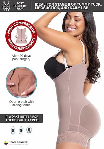 Image of LT.ROSE BBL Faja Tummy Tuck S111 Post Surgery Compression Garment for Women Faja Colombiana