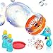 Produktbild Ucradle Bubble Maschine Pistole, Riesenseifenblasen Spielzeug für Kinder& Erwachsene, Seifenblasenmaschine Set mit 2X 236 ml Seifenblasenlauge, Bubble Maker Sommer Spiel (2 Arten von Blasenformen)
