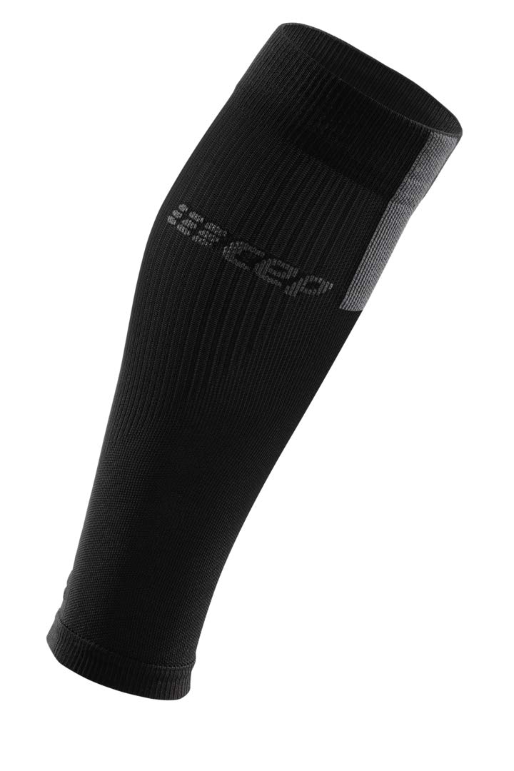 CEPCEP The Run Calf Sleeves 3.0, Black/Dark Grey, Men, V