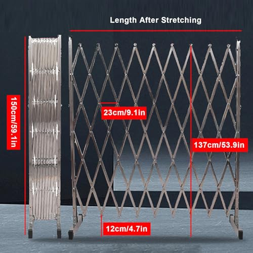 Barrière extensible haut de gamme en acier inoxydable mobile - 5