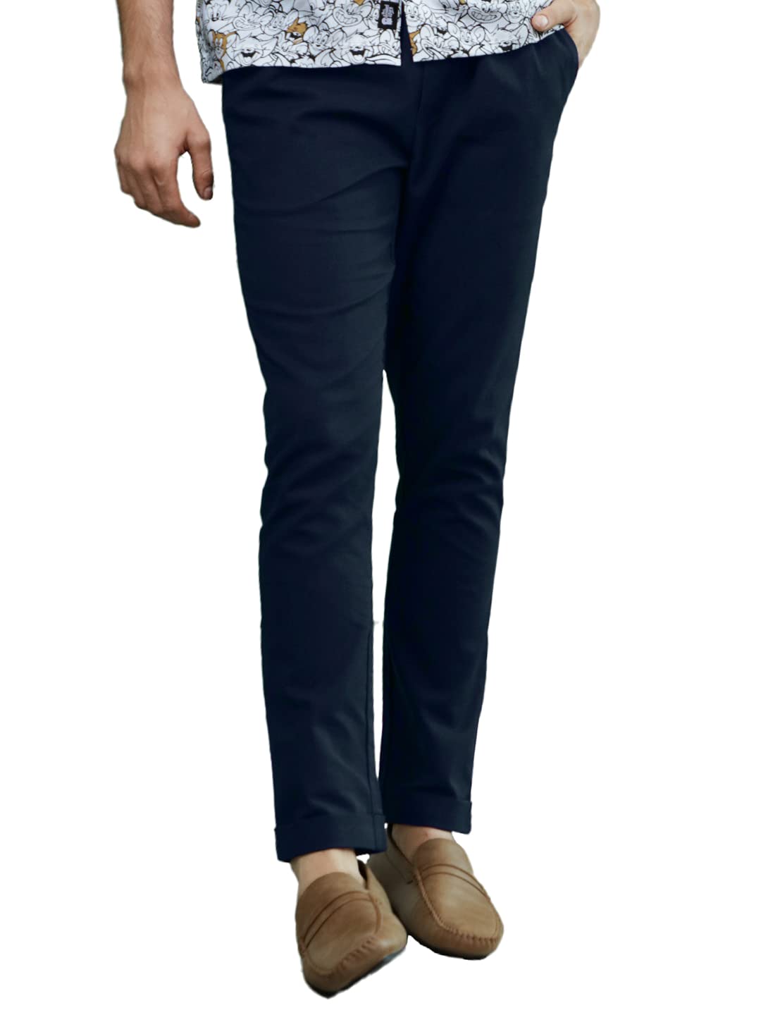 the souled store Midnight Blue Mens and Boys Solid Cotton Men's Cotton Pants-picture-26