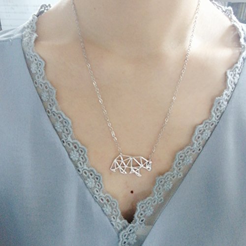 NOUMANDA Cute Polar Bear Pendant Necklace Delicate Bear Nature Animal Elements Fashion Jewelry Gifts2