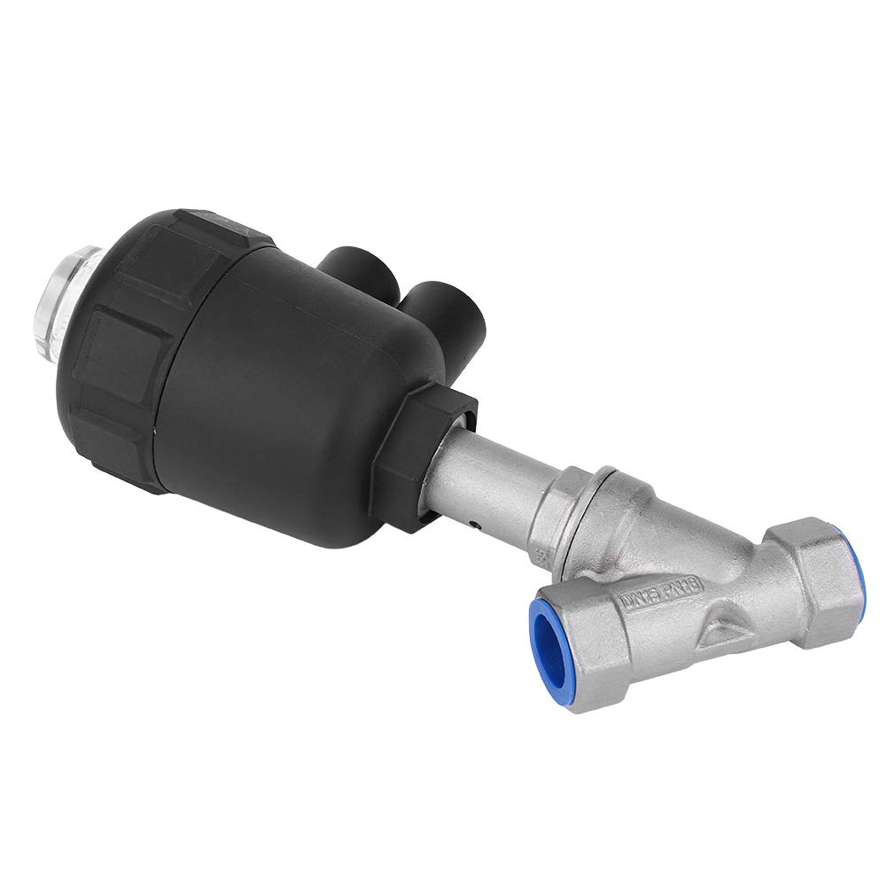 Filetage De Soupape à SièGe D'Angle Pneumatique Vis De Soupape à SièGe D'Angle TêTe En Plastique 1/2" DN15