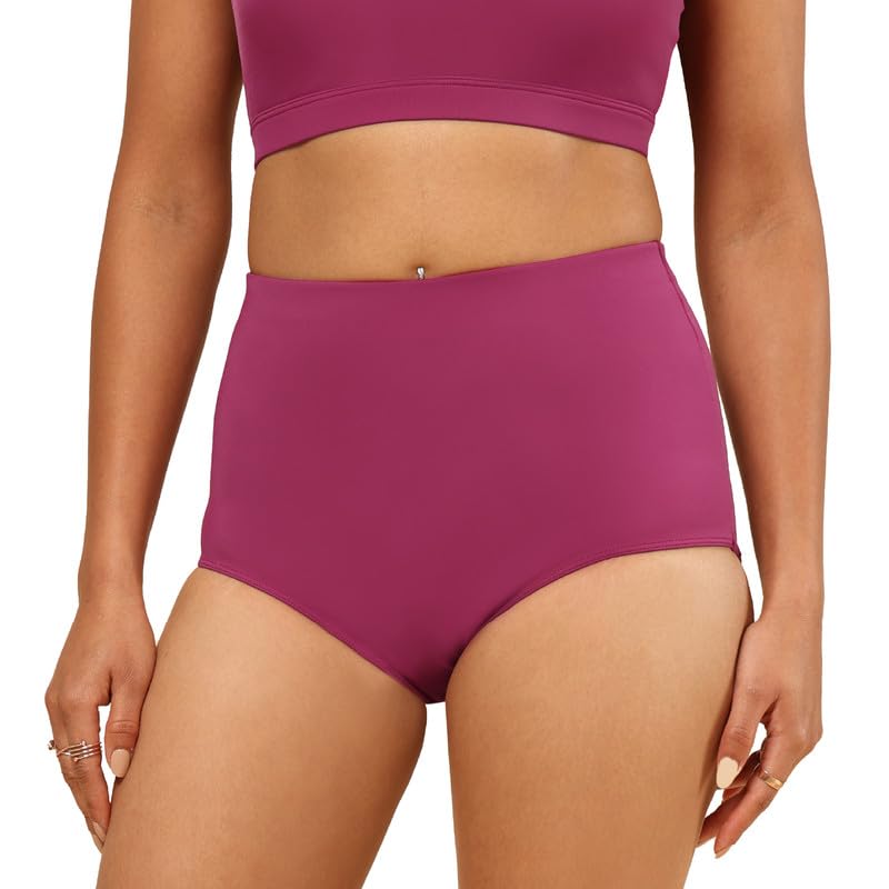 Women Bliss Swim Bottom | Full Coverage | High Waisted | Mesh Lining | Chlorine Resistant-image-33