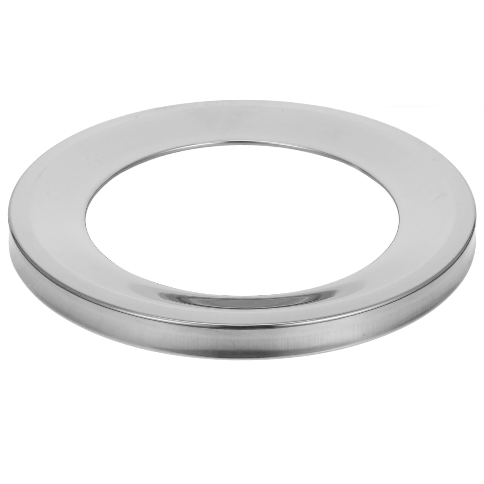 VOSAREA Modern Stainless Steel Trash Can Lid Practical Metal Waste Cover for Kitchen and Bathroom Space Saving Design Easy Installation Optimizes Efficiency
