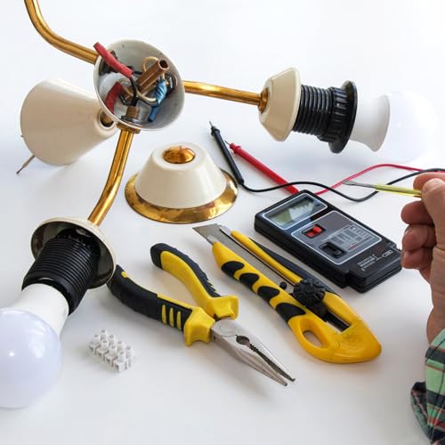 Image of PATIKIL 1 /8IP Thread 6 Size Lamp Pipe Kit with Lock Nuts Washers, 2 Set Fasteners Assortment Hardware for Chandelier Ceiling Light DIY, Zinc Plating