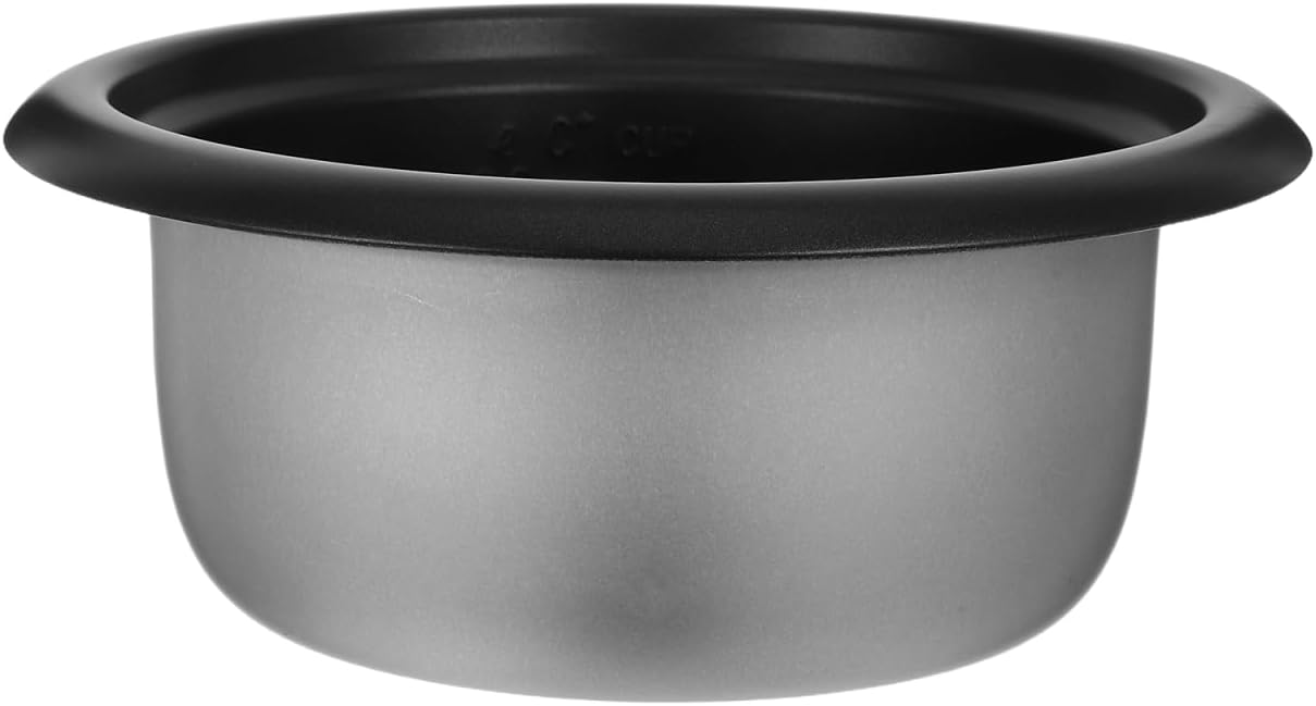 Unomor 1.5L Rice Cooker Inner Pot Replacement Non-Stick Aluminum Alloy Cooking Bowl for Even Heating Rice Soup Cake Maker 8.27 Inches