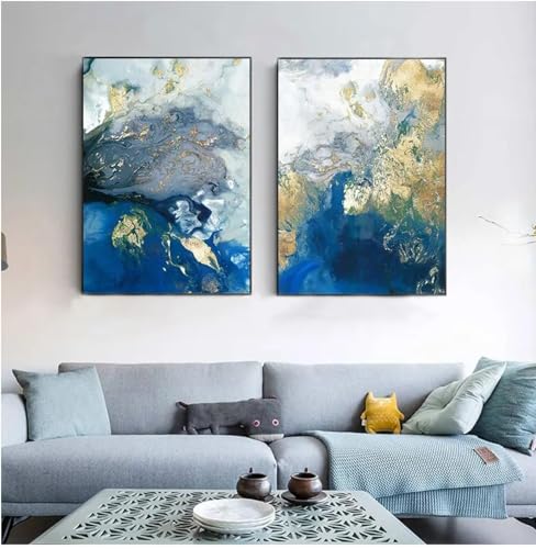 Impression sur toile pour habiller un grand mur vide de salon x2