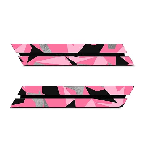 Head Case Designs Pink Camo Camouflage Vinyl Sticker Gaming Skin Decal Cover Compatible With Sony PlayStation 4 PS4 Console and DualShock 4 Controller Bundle