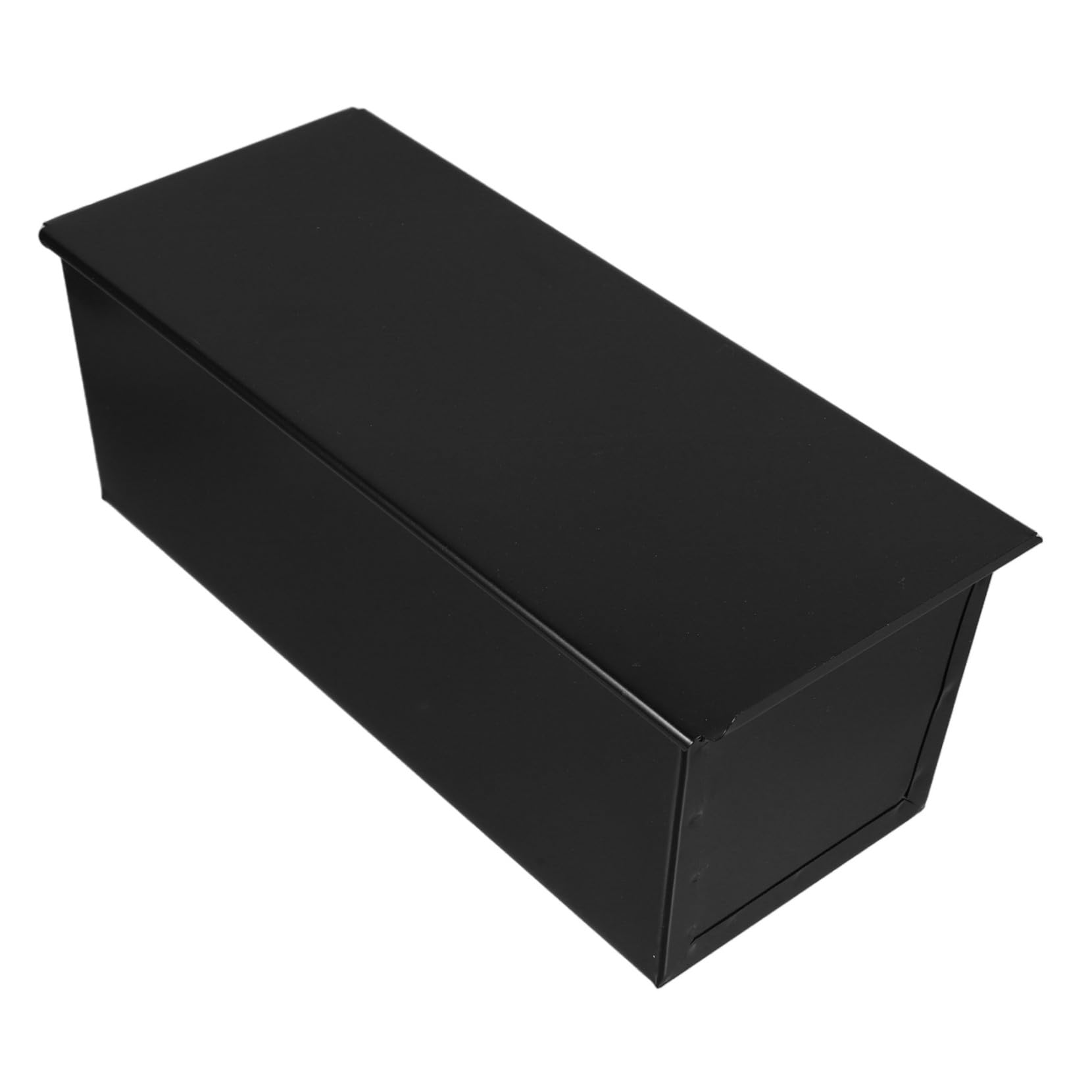 Schwarze Brotform aus Metall mit Deckel 1000g Fassungsvermögen Antihaftbeschichtet und Leicht zu Reinigen für Toast und Sandwichbrot in Küche Zuhause