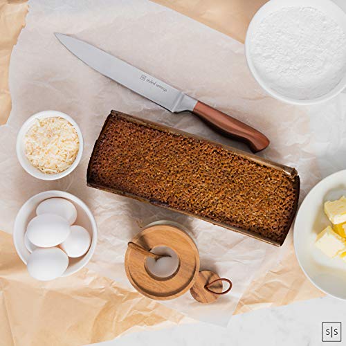 Copper Knife Set With Block - 14 Pc Self Sharpening Knife Block Set - Rose Gold Knife Set & Black Knife Block With Sharpener - Rose Gold Kitchen Accessories, Copper Kitchen Accessories And Decor #TOP7