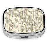 Die Pillendose ist eine stilvolle, praktische Lösung, mit der Pillen unterwegs transportiert werden können. Es gibt zwei separate Fächer. Mit diesem tragbaren Kit können Sie den ganzen Tag arbeiten.