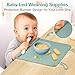 DZDOV Silicone Placemat for Toddler Eating: Wipe Clean & Roll Up in The Diaper Bag - Table Mat for Restaurant/Travel/On-The-Go