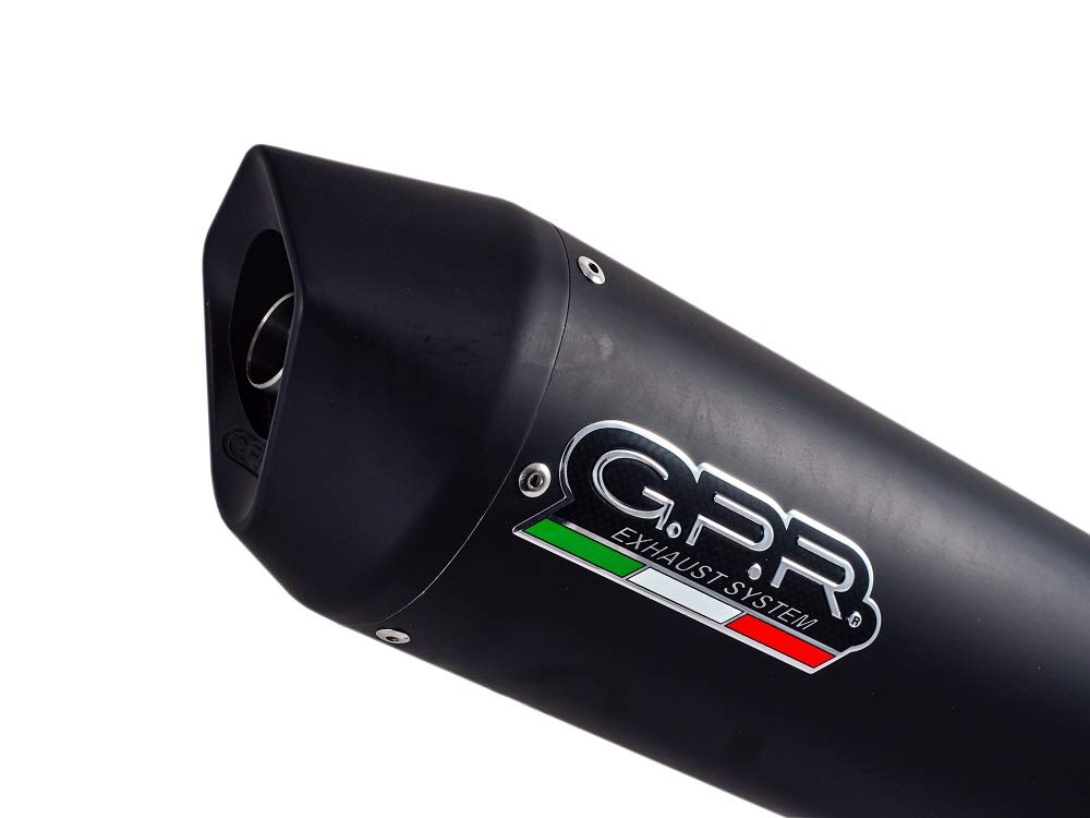 Tubo de escape marca GPR compatible con Peugeot Satelis 125 4V 2006/2012, terminal racing Furore negro