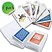 Produktbild Happylohas Wasserdichtes Pokerkarten, Spielkarten Profi, Spielkarte, Playing Cards, pokerkarten, Poker Karten, Top Qualität Plastic Poker, Set mit 2 Decks - (Blau + Rot)