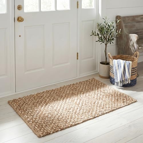 Tapete decorativo SAFAVIEH 2x3 pies en yute natural miniatura 1