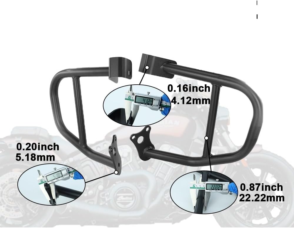 Engine Guard Crash Bars for Scout for Rogue Sixty for Bobber Twenty/Sixty ABS/100th Anniversary Motorcycle Steel Engine Guard Frame Highway Crash Bars Motorbike Crash Bar Bumper