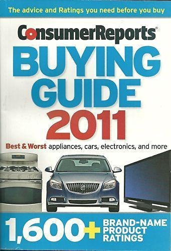 Consumer Reports Buying Guide 2011 (Best & Worst Appliances, Cars,