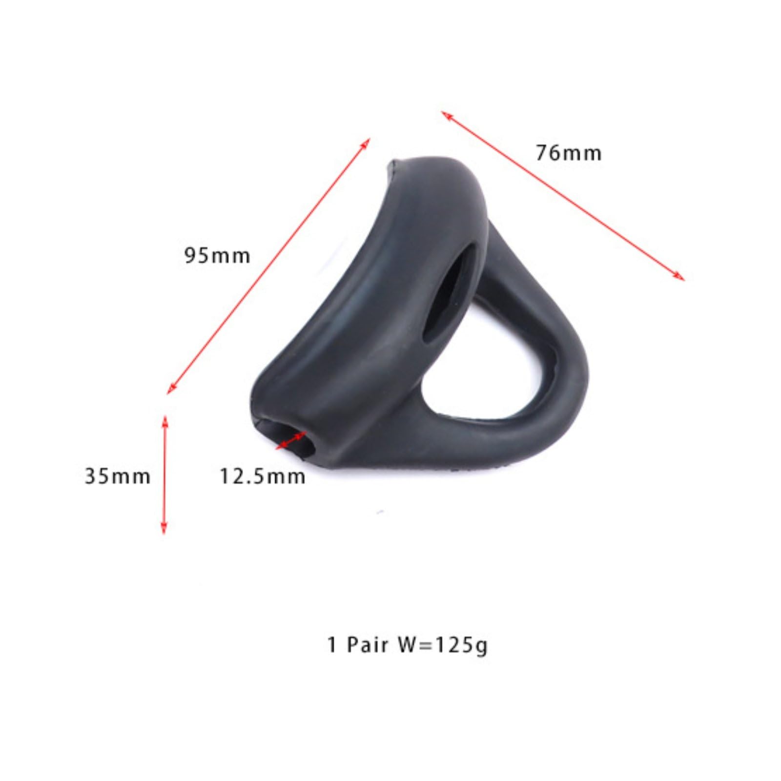 Amagogo Correa de Talón Elástica de Goma EPDM para Aletas de Buceo con Sujeción Segura y para Buceo Libre y Apto para Entrenamiento y Buceo Deportivo