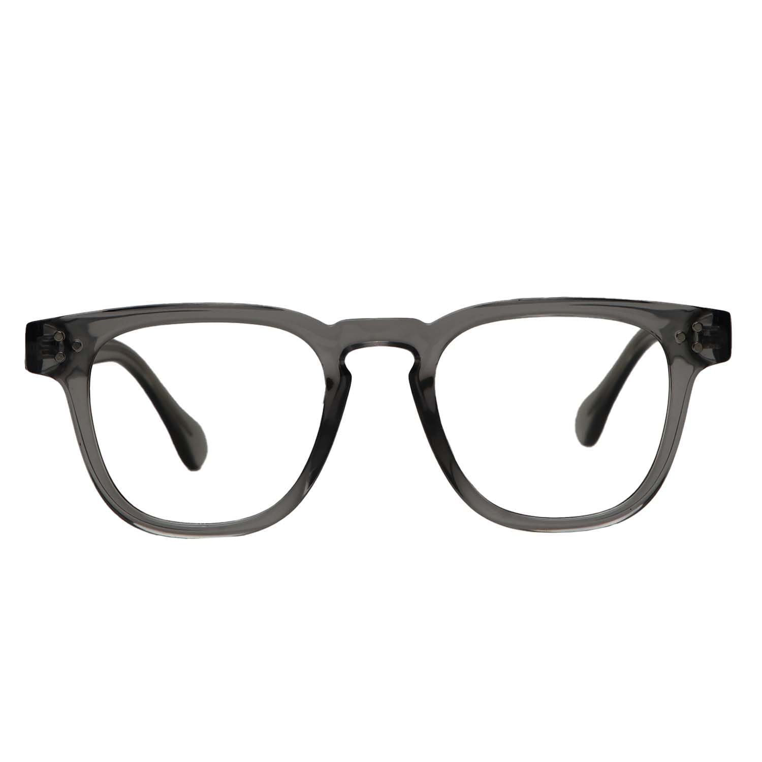 3Plus EYEWEARZero Power Comfortable-Lightweight Glasses and Specs for Men & Women | Stylish Rim Square Frames | UV Protection Specs