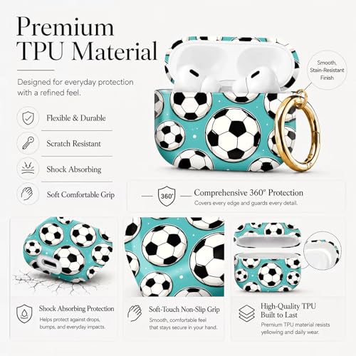 Coque Airpod Pro 3e génération 2025 antichoc motif ballon - 6