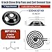 5304430149 5304430150 Black Porcelain Stove Drip Pans & MP22YA Electric Stove Burner Element Compatible with Frigi-daire Ken-more Tap-pan, Stove Element Replacement 318067041 318067051 by Fetechmate