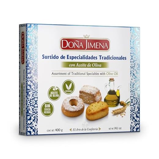 DOÑA JIMENA - Surtido Tradicional con Aceite de Oliva, Producto Vegano, Especialidades, Placer para compartir, 400grCalidad Suprema