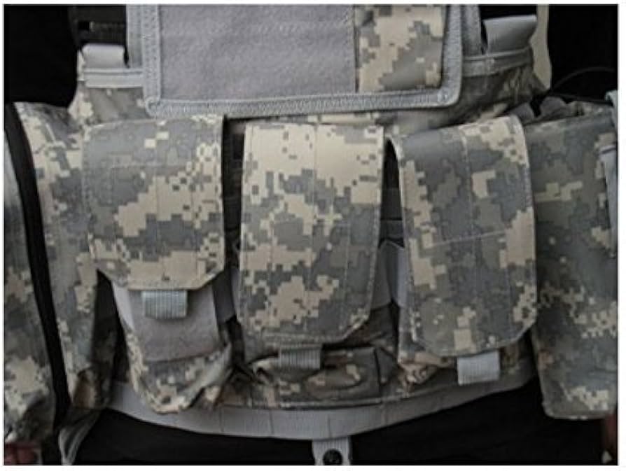 Amazon | ACUカモ迷彩柄 チェストリグ ミリタリー Molleシステム対応