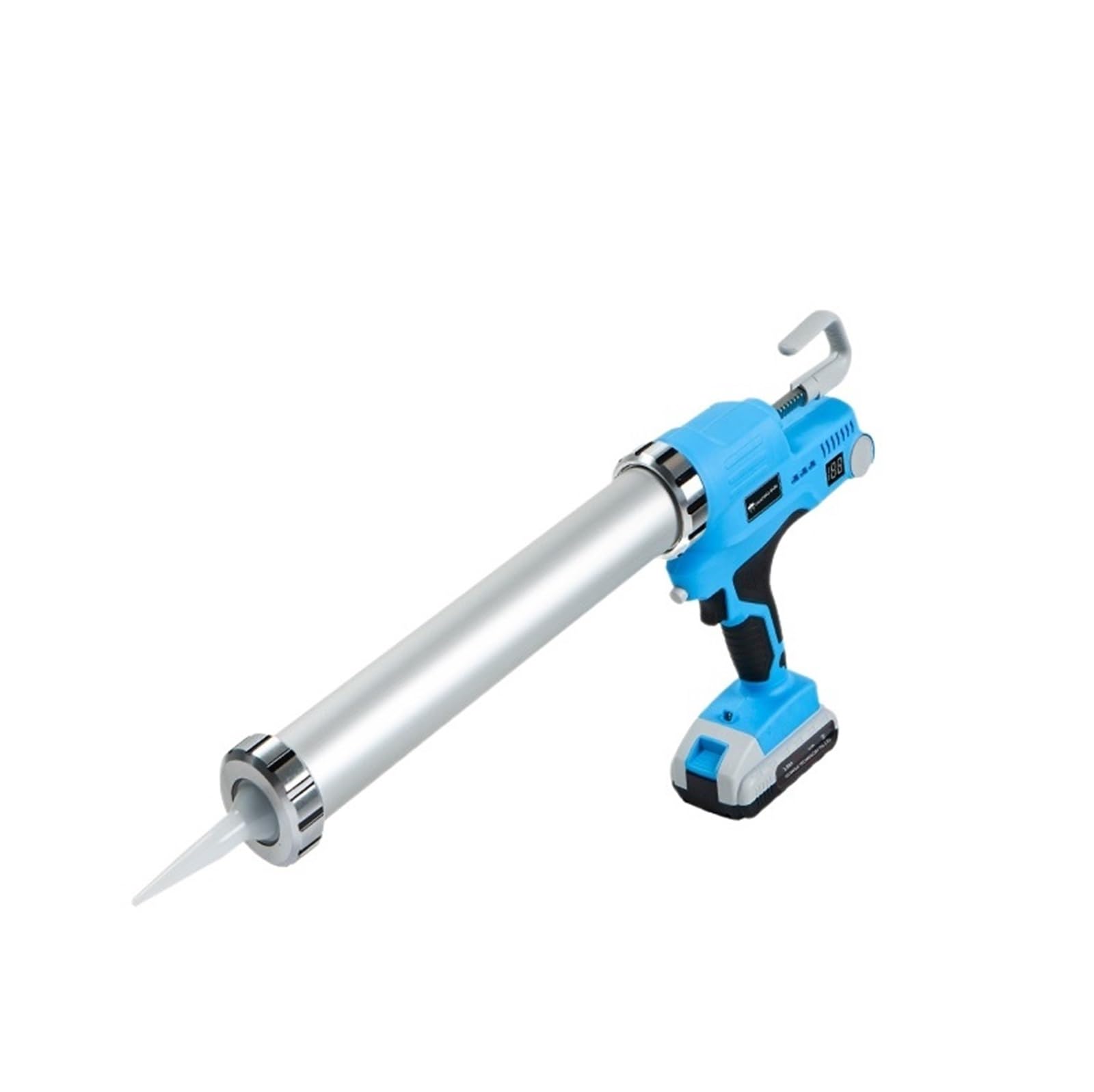 Pistola para calafatear de Doble cañón Pistola for calafatear inalámbrica eléctrica con batería de 21V, Ajustable, Velocidad Trasera del Pegamento automático, Ahorro de Mano de Obra