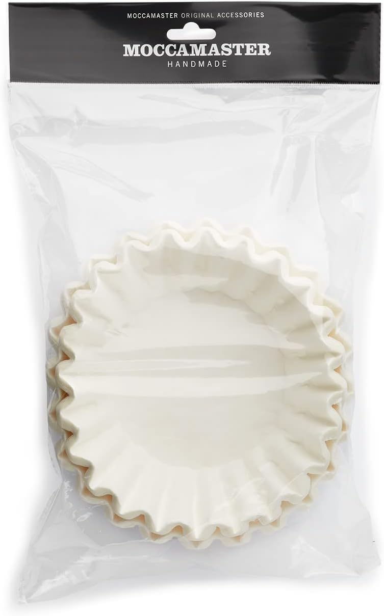 Technivorm 85025 Moccamaster White Paper Filters, Flat Bottom, 100 Count