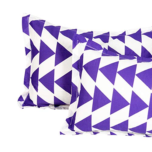 Image of Story@Home Bedsheet for double bed | 120TC | Purple | Abstract | 1 Piece cotton bedsheets for double bed with 2 Pillow covers 250x225cm Perfect for Home Decor & Gifting | Cotton Bedsheets | Light-weight.