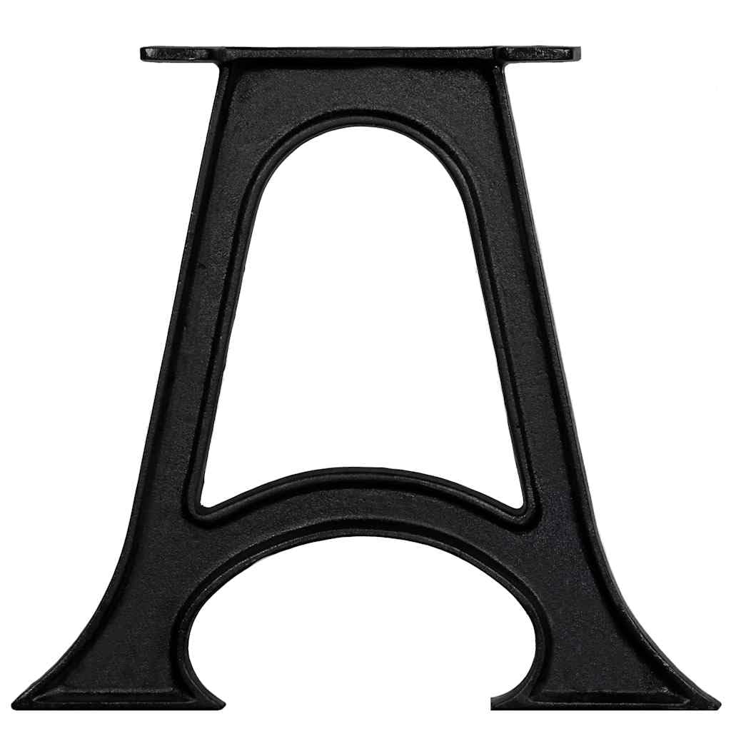 Hothingwell Gambe da tavolo in ghisa solida, base ad arco stile antico, 2 pezzi con fori preforati per installazione semplice, supporto per vassoio pesante per tavolino da caffè industriale.