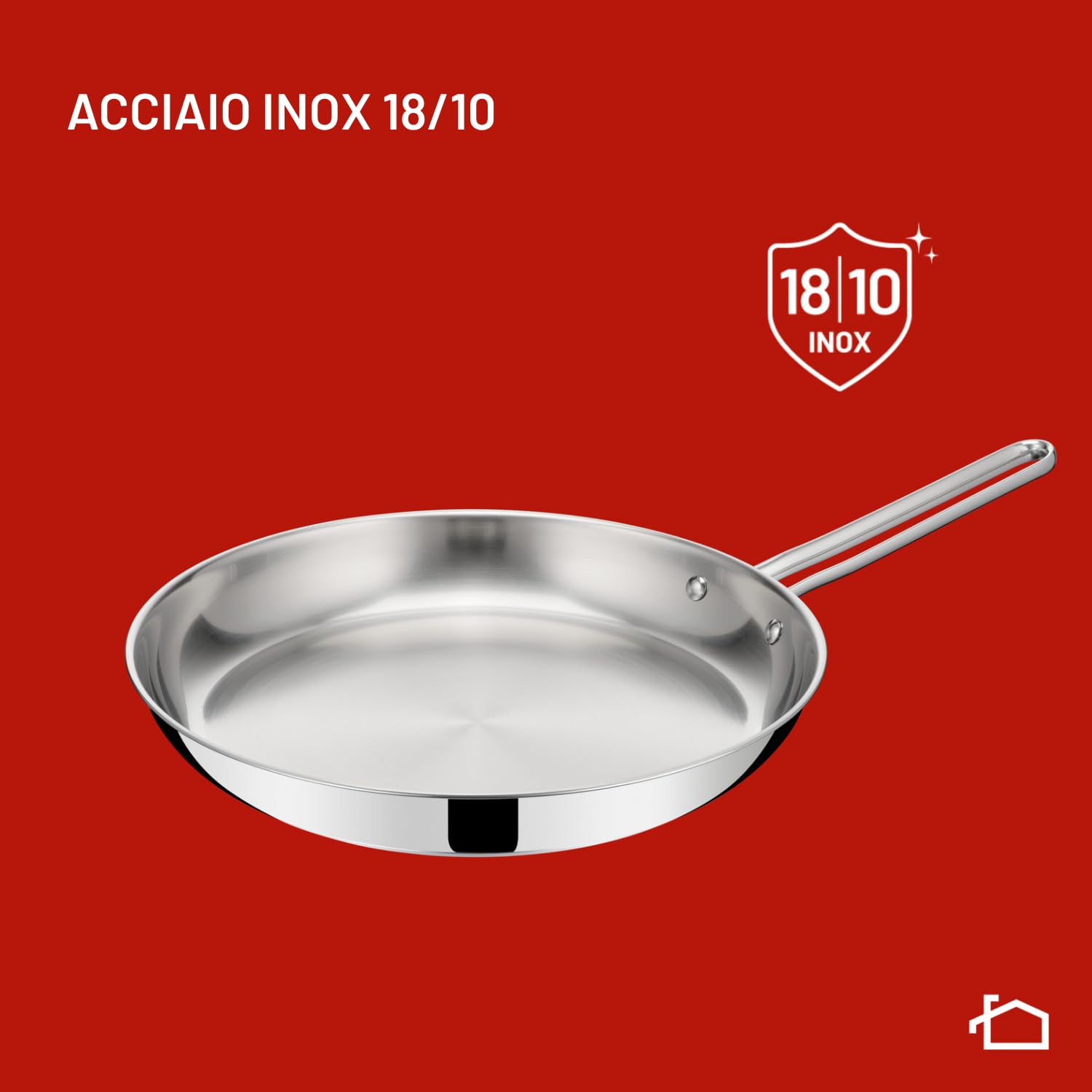 Lagostina Sfiziosa, Padella in Acciaio Inossidabile Ø 28 cm