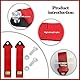 2 Pezzi Racing Auto Anhänger Seil,Abschleppseil für Rennwagen, Nylon Anhänger Abschleppseile Cinghia di Traino Auto, Trailer Corda, per Rimorchio Alta Resistenza Fino a 2 Tonnellate (Rosso)