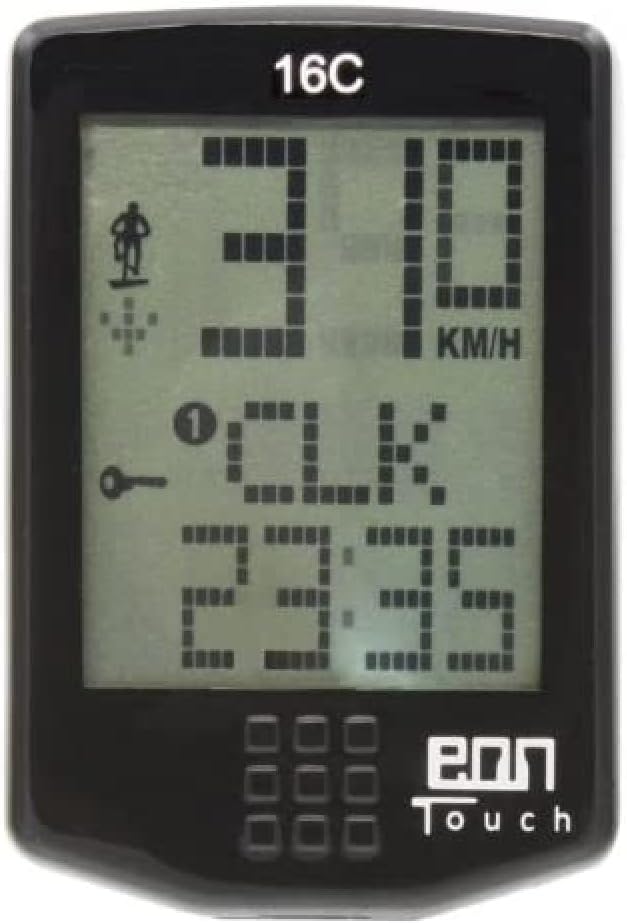 Echowell Eon Touch 16C Cycle Computer - Black