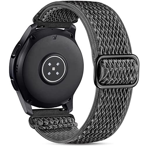 Image of Easuny 22mm Watch Bands Compatible for Samsung Galaxy Watch 3 45mm Band /Galaxy Watch 46mm /Gear S3 Frontier, Stretchy Adjustable Elastic Nylon Woven Loop Wristband for Men Women