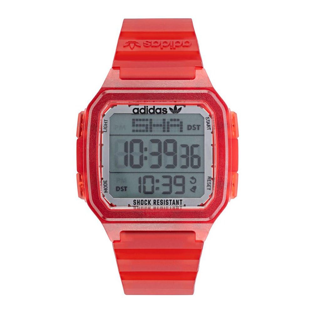 Adidas Men Resin Originals Analog Grey Dial Watch-Aost22051, Band Color-Red (B0B3LHYV14) Amazon Price History, Amazon Price Tracker