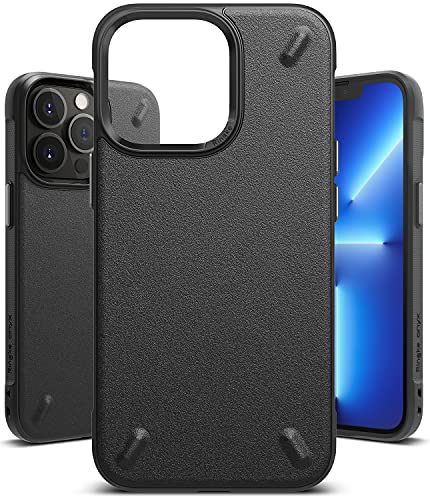 Image of Ringke Onyx Compatible with iPhone 13 Pro Case Back Cover Rugged Flexible Protection Durable Anti-Slip TPU Heavy Impact Shock Absorbent iPhone 13 Pro Back Cover Case - Black