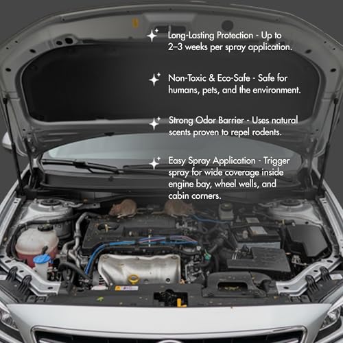 Image of Nippon Paint n-Shield Rat Repellent Coating Spray 500ml | Protects Car Engine Wires from Rats & Rodents | Long-Lasting Protective Coating | Automotive Anti-Rodent Spray for Cars & Bikes