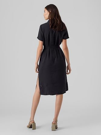 VERO FASHION VMQUEENY S/S CALF SHIRT DRESS WVN GA Dress Women