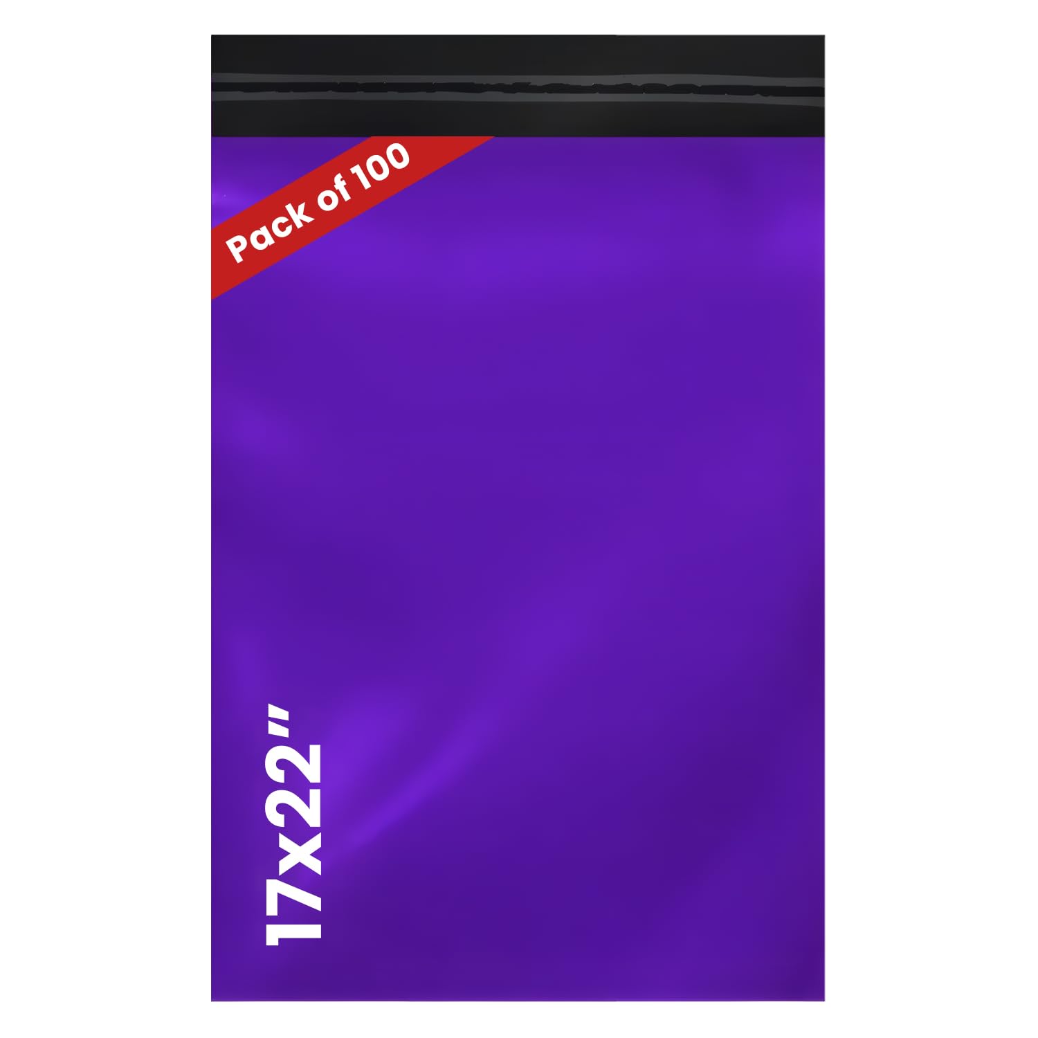 LIVERPOOL ENTERPRISES LTD 100 Pcs Purple Parcel Bags – Tamper-Proof Self-Seal Mailing & Postage Bag for Shipping, Packaging & Delivery - Size 17x22 Inches — image 1