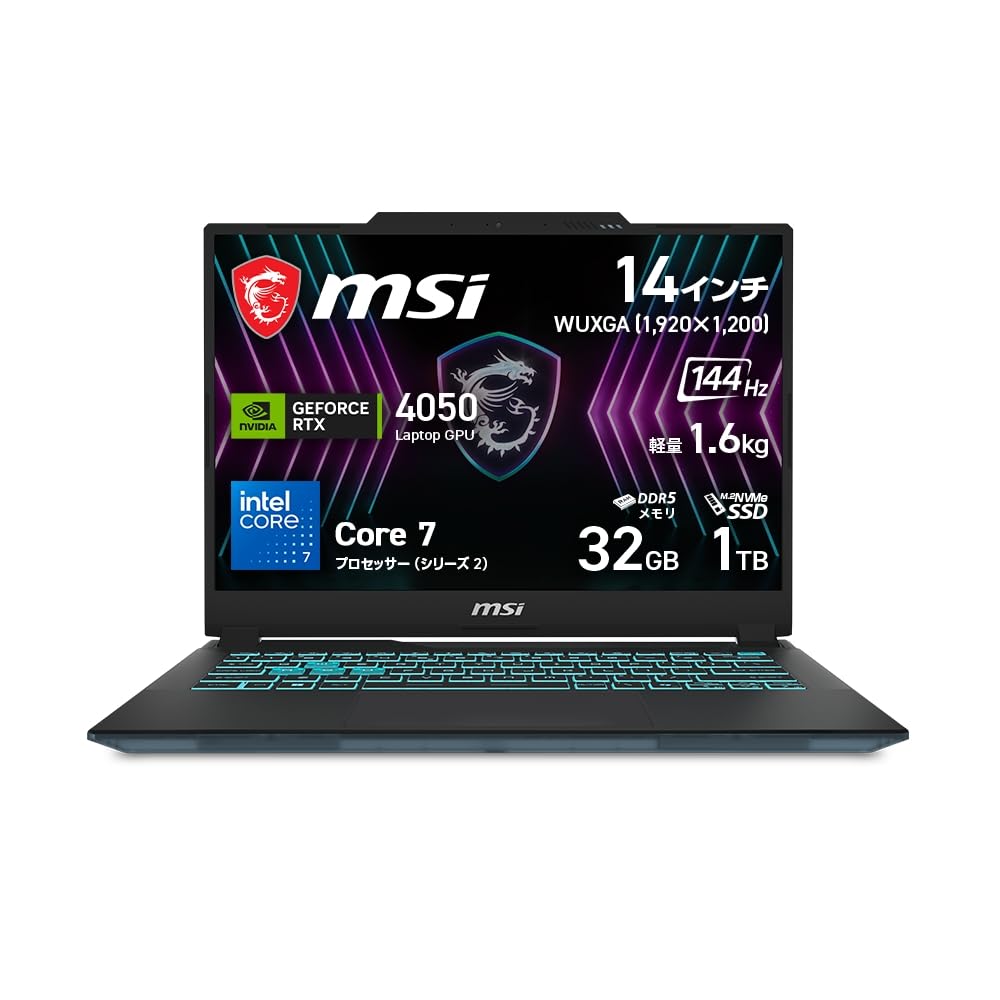 Amazon.co.jp: MSI ゲーミングノートPC Cyborg 14 A2RV GeForce RTX