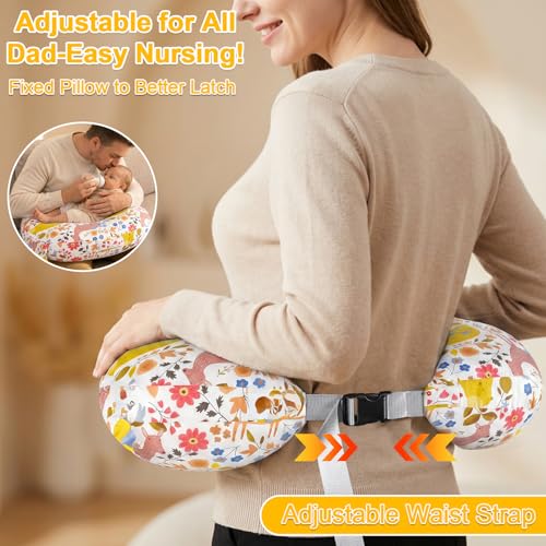 Image of x-vesolje Plus Size Nursing Pillow Wider Support, Breastfeeding Pillow with Adjustable Strap Fit All Body Type, Ergonomic Breast Feeding Pillow, Baby Feeding Pillow for Mom- Max Size /Jungle