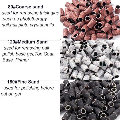 Bandes grains pour ponceuse manucure contre les ongles abîmés