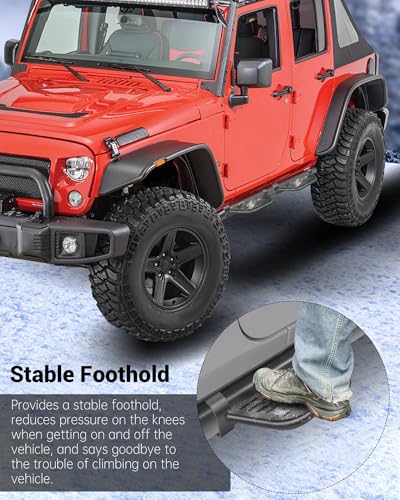 4 Piezas Estribos Laterales para Jeep Wrangler y Gladiator miniatura 3
