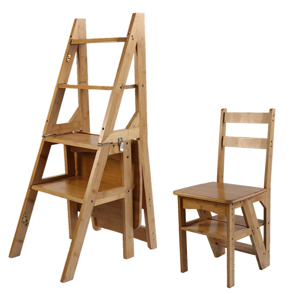 Silla de escalera plegable DASHADAO para alcanzar zonas altas con total estabilidad en interiores
