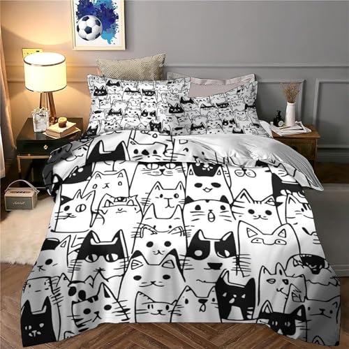 Linge de Lit Chat Astronaute Hypoallergénique pour Garçon - 6