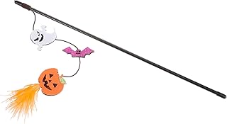 BESTOYARD cat Teaser Kitten Fun cat Feathers Toy Kitten Teasing Stick cat Catcher Teaser cat Chasing Ball cat Fetch cat Wand Toys Teaser Wand cat Toy cat Stick cat Ball Plastic Catnip